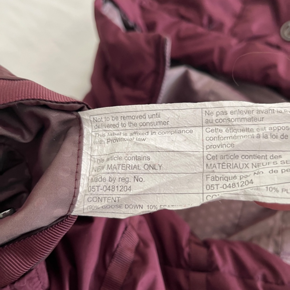 Lululemon Chilly Chill Reversible Puffy Vest Goose Down Bordeaux/Rust Berry - Picture 11 of 12